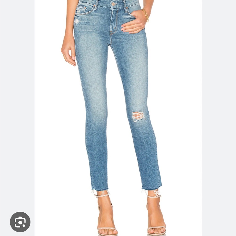 Mother Looker Ankle Fray size 28